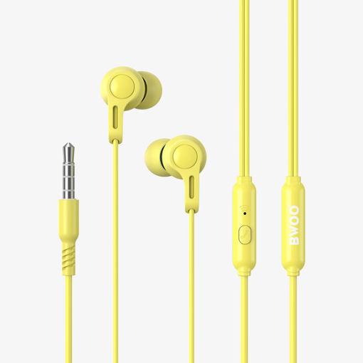 Picture of BWOO HEADPHONES 3.5MM, YELLOW